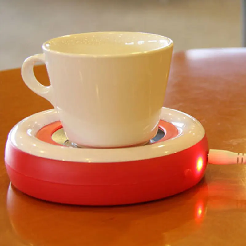 Радуга USB Powered чашки теплые чашки Нагреватель Pad Кофе Чай Кружка теплее нагреватель