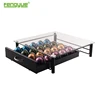 Fengyue 20/40pcs Vertuoline glass top with velveteen cover coffee pod storage drawer