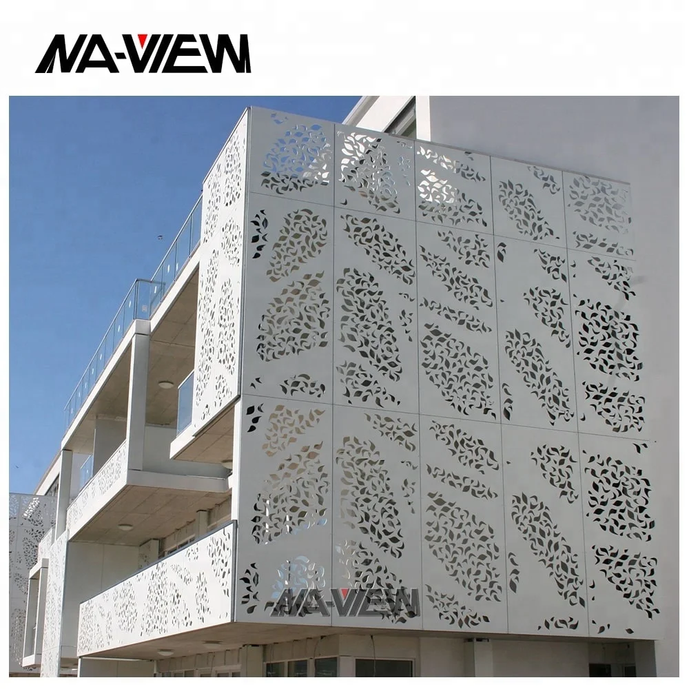 Exterior Decorative Perforated Aluminum Sheet Metal Cladding Panel
