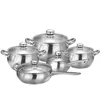 Wholesale high quality belly shape stainless steel hot pot casserole set