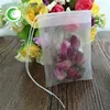 Customized Drawstring Food Packaging Nylon Empty Tea Bag 5*6cm