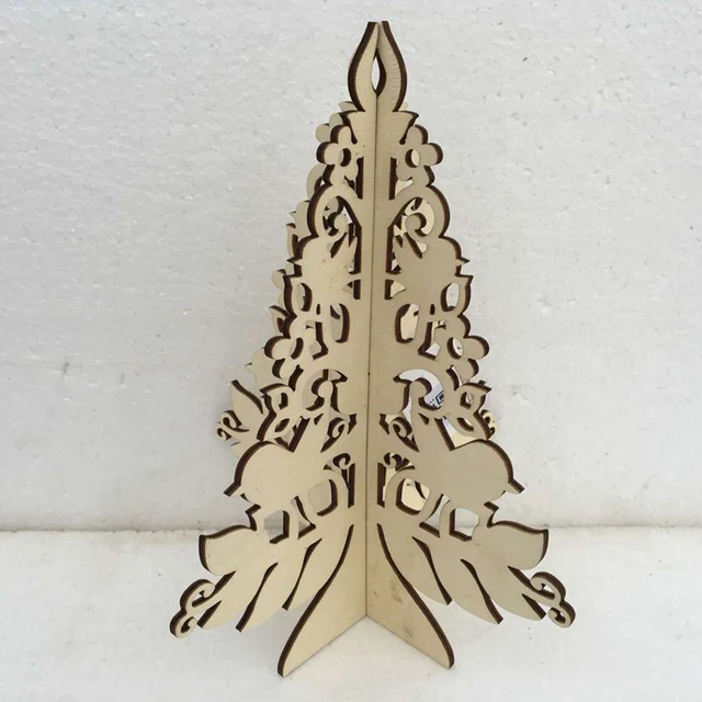 table decoration gifts crafts wooden holiday christmas tree