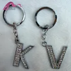 Factory Supplier Crystal Alphabet Letter Design Key Chain