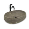 Stone style bowl wash basin hand made large ceramic sink