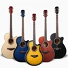 Hand make colours 40 Inch Acoustic Guitar Student Practice Guitar Beginner Entry Basswood Guitar Excellent Musical Instrument
