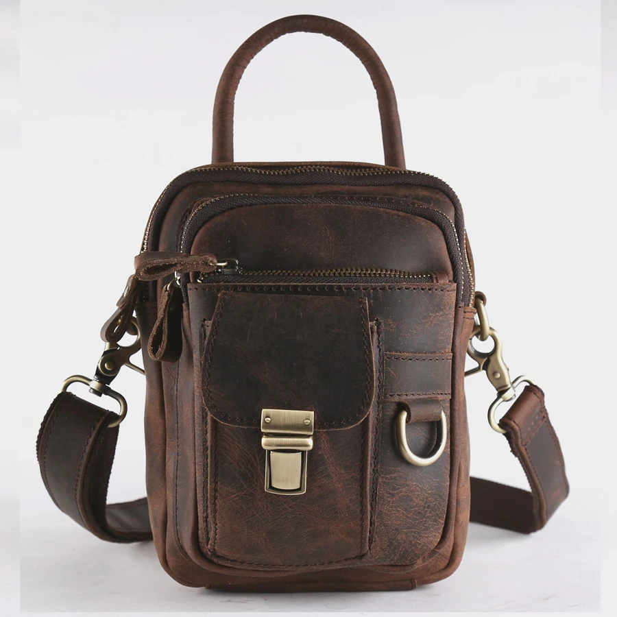 In Stocks Vintage Leather travel shoulder bag for Ipad/ Iphone case mens leather sling bag, Customized
In Stocks Vintage Leather travel shoulder bag for Ipad/ Iphone case mens leather sling bag, Customized