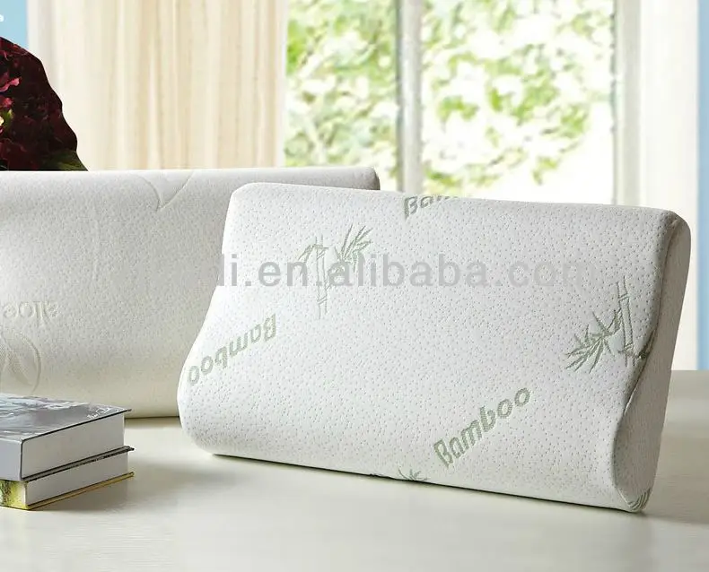 bamboo memory foam pillow molded contour neck pillow