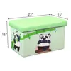 Home Folding Chair Storage Box For Living Room Ottoman