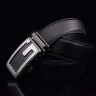 Good Quality Man Fashion Wholesale Automatic Buckle Belt Cow Hide Genuine Leather Belts for man