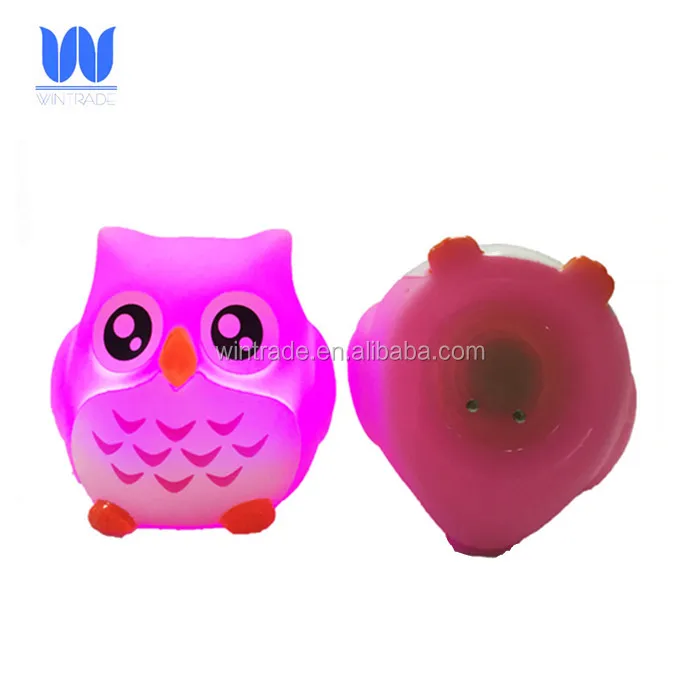 Baby girl toy collection pink led owl waterproof flashing toy
