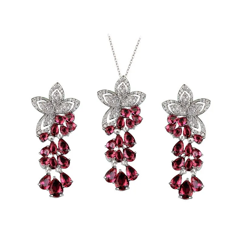 New Wholesale Gorgeous Cubic Zirconia Wedding Bridal Jewelry Sets Platinum Flower African Necklace Copper Alloy Jewelry Sets
New Wholesale Gorgeous Cubic Zirconia Wedding Bridal Jewelry Sets Platinum Flower African Necklace Copper Alloy Jewelry Sets