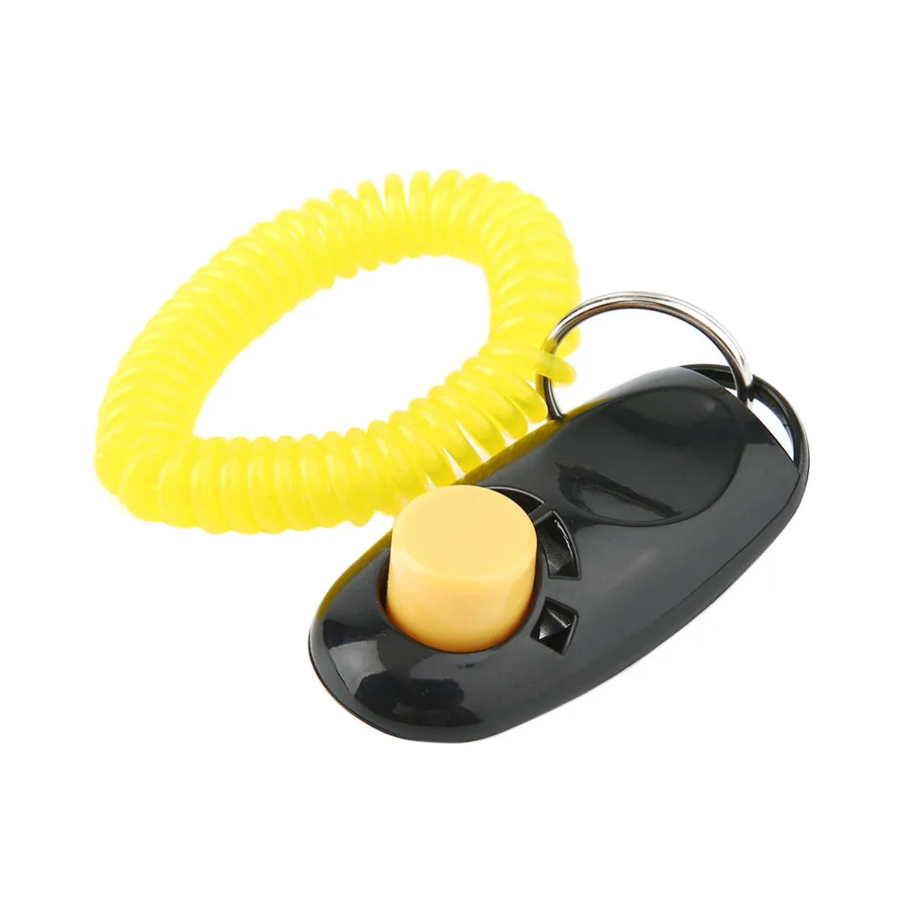 Pet Click Clicker Training Trainer Aid Wrist Pets Dog Supplies Dog Trainnings Dog traning tools Plastic Products free shipping
