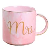 Creative Design Custom color Mr and Mrs Couple Coffee Mugs Set Romantic Gift for Engagement Wedding Bridal Shower
