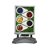 Aluminum Rolling silver water base poster stand LED board for Ecuador