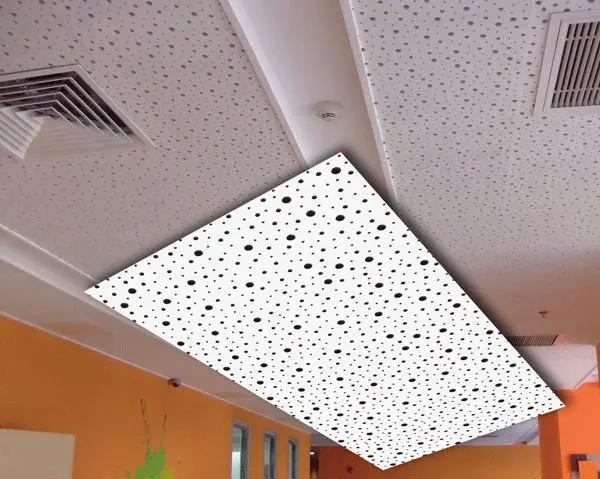 Perforated Plasterboard Acoustic Ceiling Wall Lining Perforated