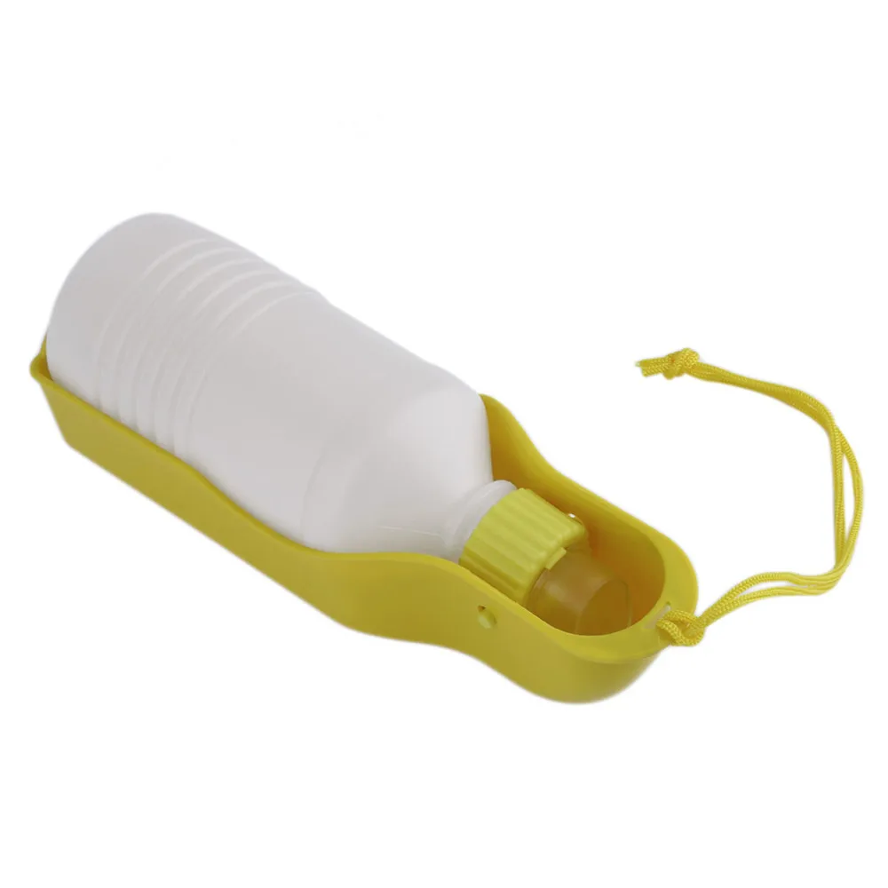 Potable Pet Dog Cat Water Feeding Drink Bottle Dispenser Travel Bowl