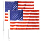 National Car Flag Polyester Printed Car Decoration Flying Advertising mini Flag Banner