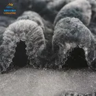 100% polyester luxury different types of knitted plush fleece faux mink fur fabric made in china