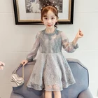 Girls princess dress autumn 2019 children's clothing children's lace skirt foreign Korean version skirt children's dress