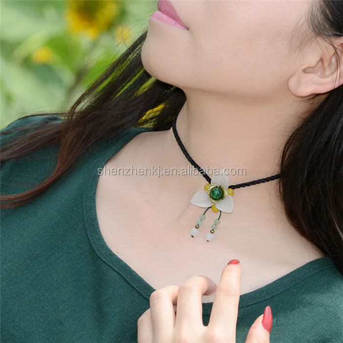 National style necklace Classic Flower necklace pendant accessories, As the picture
National style necklace Classic Flower necklace pendant accessories, As the picture