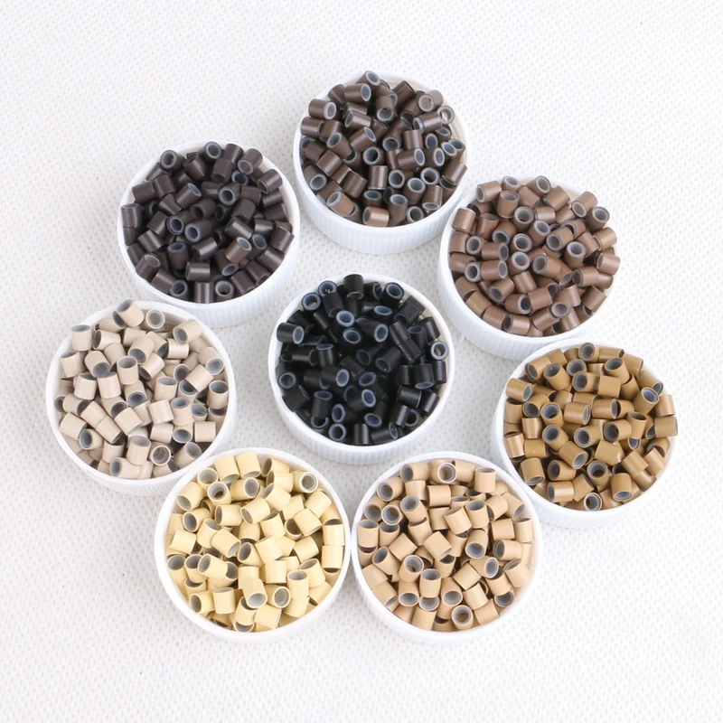 Wholesale price 3.4m 4.0m 1000pcs 8 colors Copper Silicone Micro Link/Tubes/Beads Copper micro ring with silicone for Stick hair
Wholesale price 3.4m 4.0m 1000pcs 8 colors Copper Silicone Micro Link/Tubes/Beads Copper micro ring with silicone for Stick hair