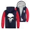 Bulk Wholesale Custom Skull Mens Fashion Oversized Hoodie Streetwear High Quality Blank Sweatshirts