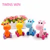 Professional manufacture cheap selling mini automatic colored plastic educational creative giraffe shape toys for children 025