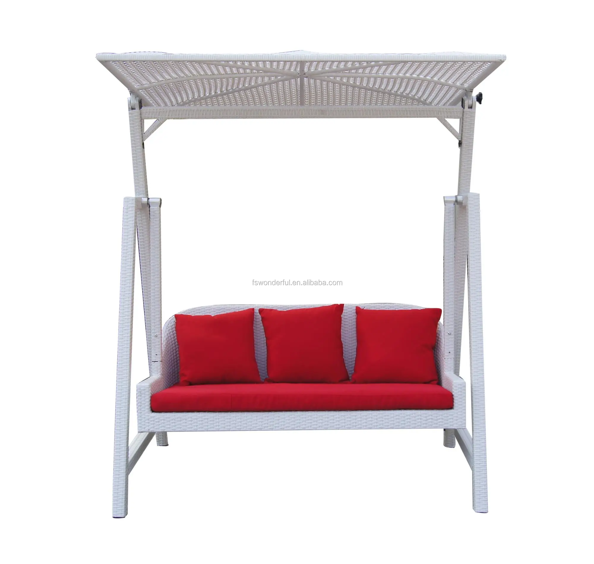 Wf25139 Outdoor Rattan Wicker Swing Bed With Canopy Buy Wicker Swing