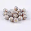 4mm Wholesale brown flexible faceted crystal glass rondelle beads for jewelry