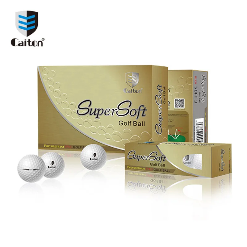 Personalizado 5 pieza suave pelota de golf de impresión de su logotipo/venta al por mayor 5 capas de calidad superior de uretano suave distancia torneo de golf bola