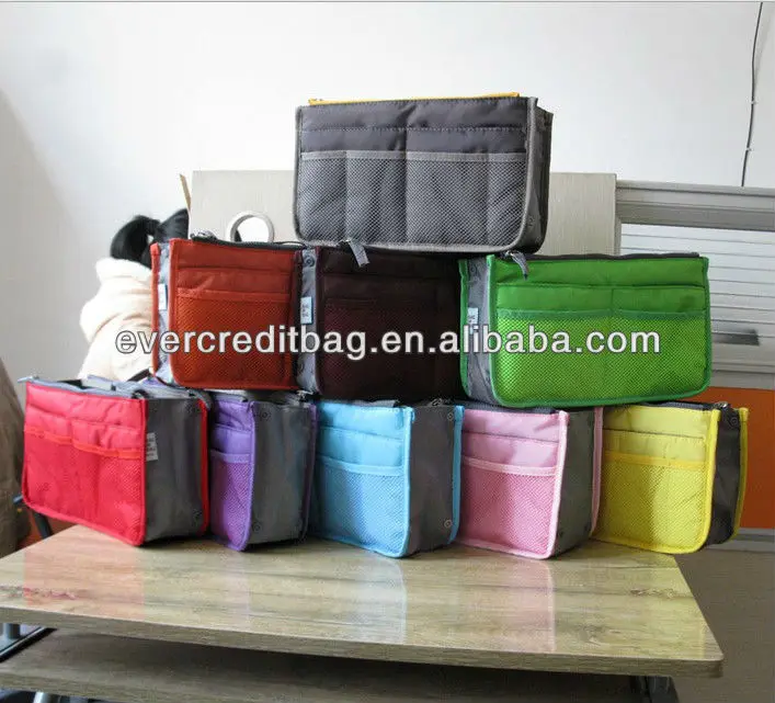 Handbag Pouch Bag in Bag Organiser Insert Organizer Tidy Travel Cosmetic Pocket
