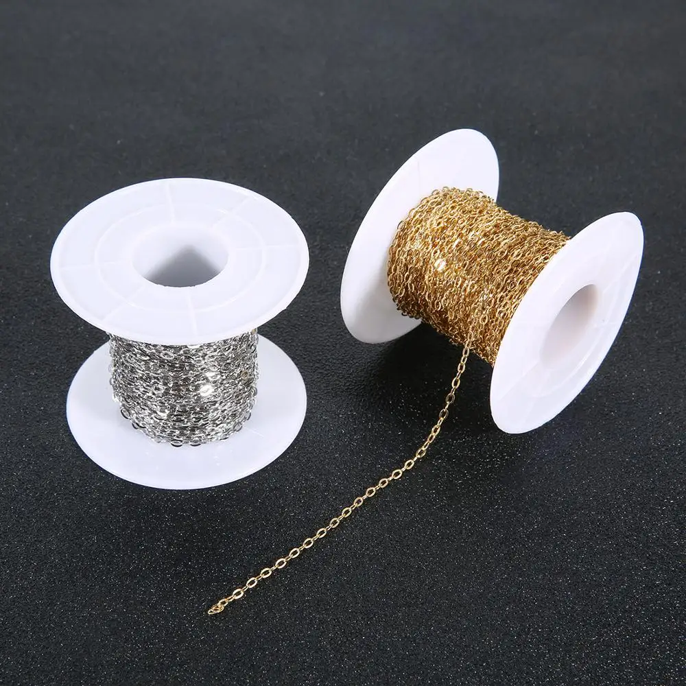2*3mm Stainless Steel 304 New Design Gold Cross Link Chain For Girls Men Necklace Jewelry Making
2*3mm Stainless Steel 304 New Design Gold Cross Link Chain For Girls Men Necklace Jewelry Making