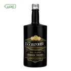 empty 750ml alcohol glass bottle spirit bottle
