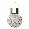 Solar Powered Lights Hanging Ball Outdoor Lamp Color Changing Crystal Globe Lights Decorative LED Light Lantern
