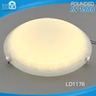 2016 Factory supply cheap custom D310*H100mm 18 watt glass ceiling light for hotel decoration