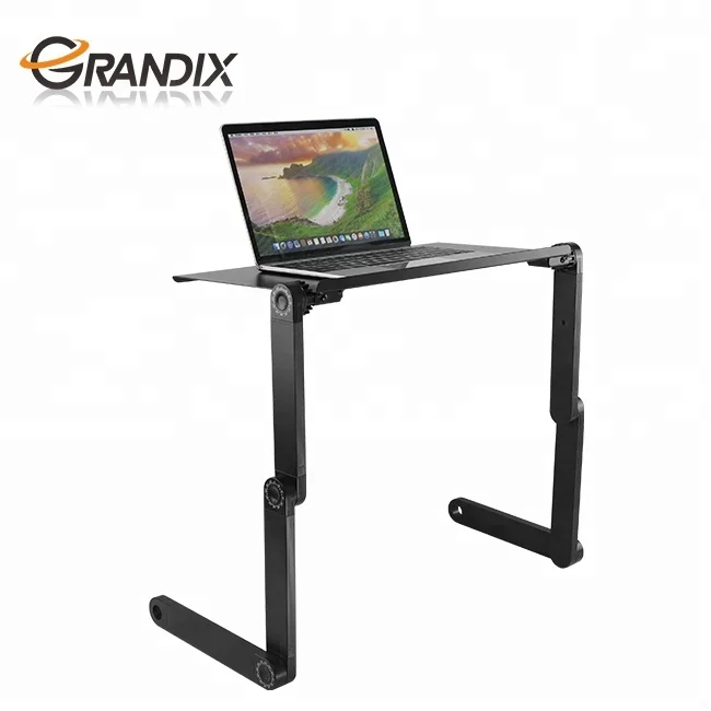 Adjustable Standing Laptop Desk Stand Table Portable Aluminum Lap