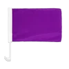 Hot selling 12x18inch Digital Printed Custom Purple Car Window Flags