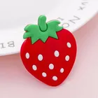 Custom Creative cute message board stereo silicone cartoon fruit fridge magnet