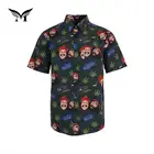 Wholesale odm cheap beach funky printed hawaiian latest shirt designs for men