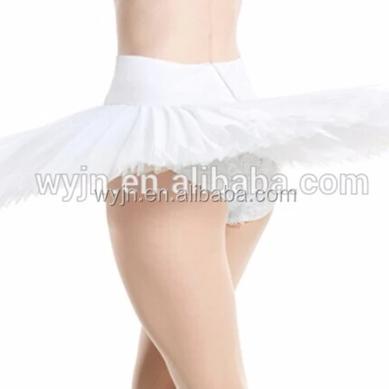 Wholesale Women Girls Adult Professional ballet Dancewear Pancake Tutu Skirt White
