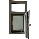 Wrought iron window aluminum casement window