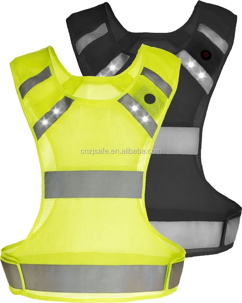 High Quality Flashing Led Running/hiking Safety Vest Buy Flashing Led