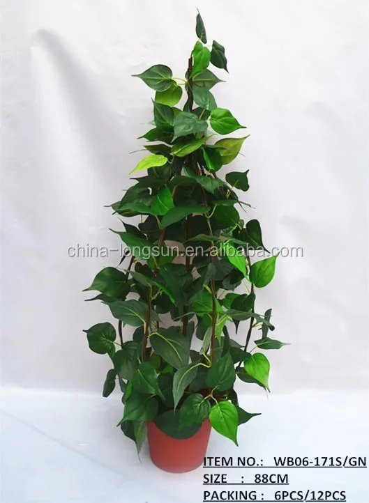 lsd-201612122544 artificial willow leaf hanging plant for wreath