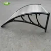 outdoor steel frame glass roof canopy for entry front door