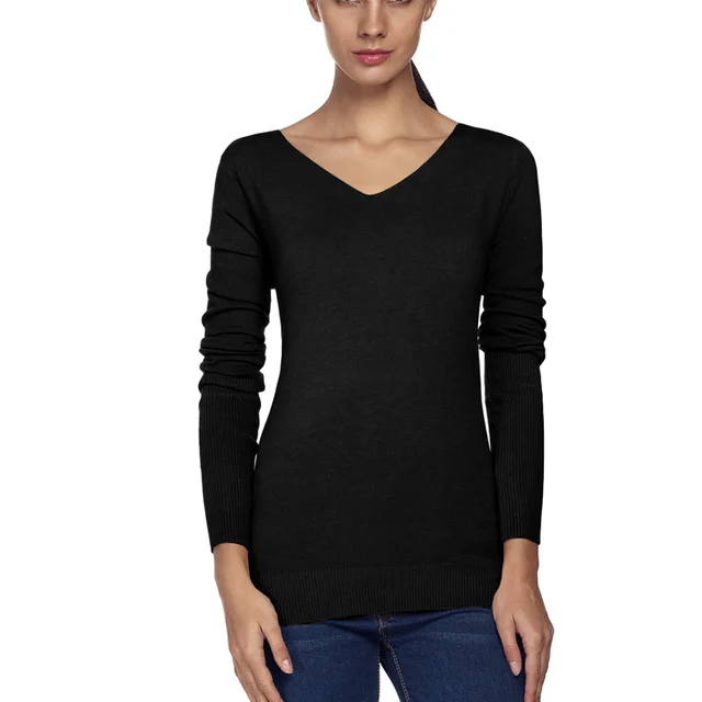 plain cashmere wool knitted fashion women pullover sweater