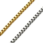 LC Gold Plated Promotional China Wholesale Jewelry High Quality Hot Sale Stainless Steel Box Chain