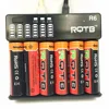 best selling wholesale shenzhen battery charger RQTB R6 18650 18350 battery charger intelligent li-ion chargers