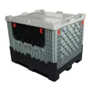 Heavy Duty Industry Collapsible and Foldable Plastic Pallet Box with Side Doors