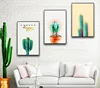 Nordic Style 3 panels Framed Tropical Green Cactus Modern Decoration Art Canvas Print for Living room
