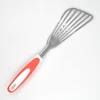 Hot sale Novel design plastic handle stainless steel slotted fish spatula